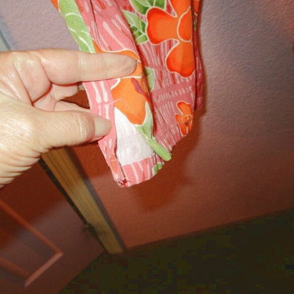 Tahiti Reef Wide Leg Pants Size 3X Pockets Elastic Waist Pull On High Rise Crop - Picture 6 of 11